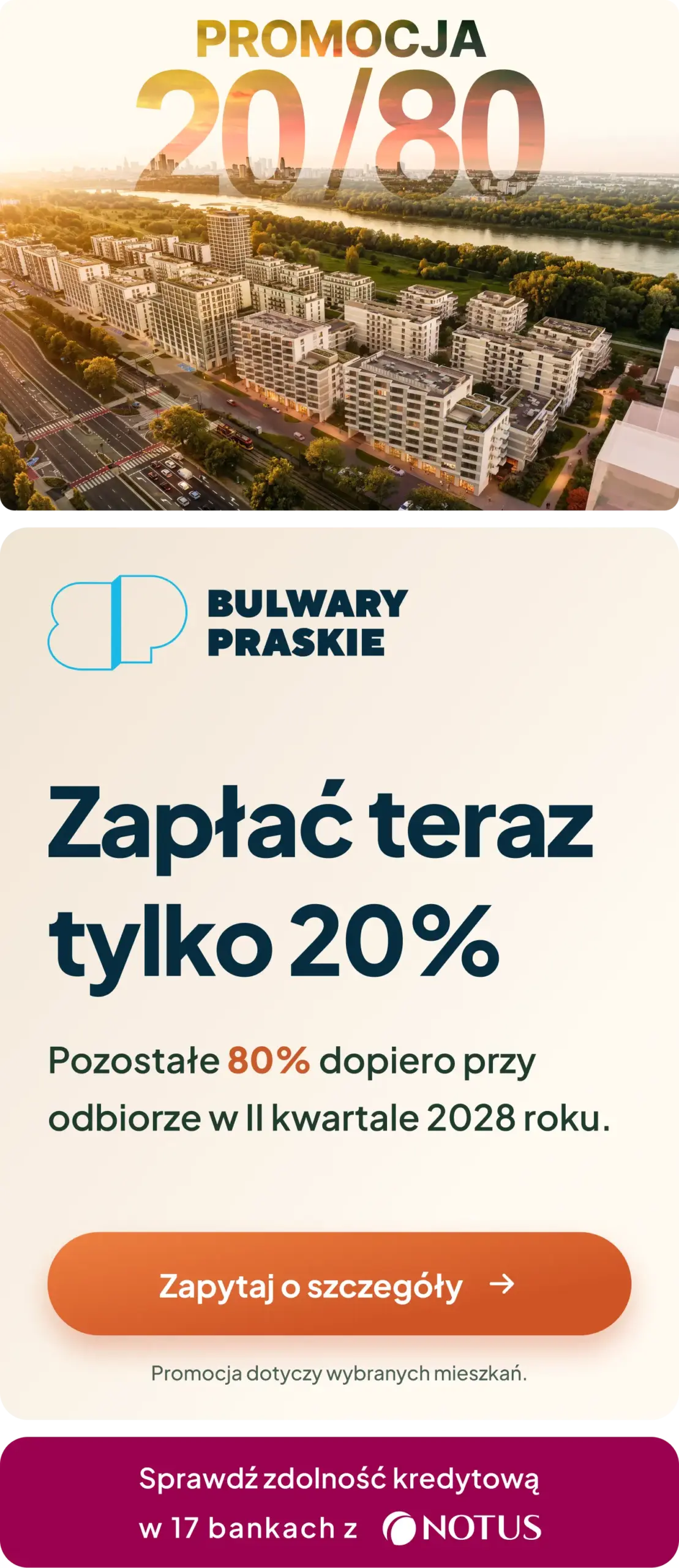 Promocja 20/80 Bulwary Praskie
